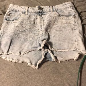 High waisted shorts